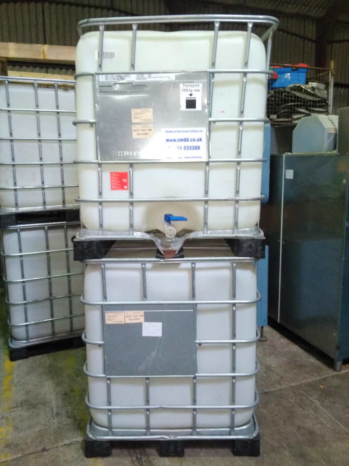 1000 Litre - Intermediate Bulk Container - Plastic