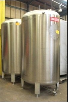 900 Litre - Oval Cellar Tank - Stainless Steel