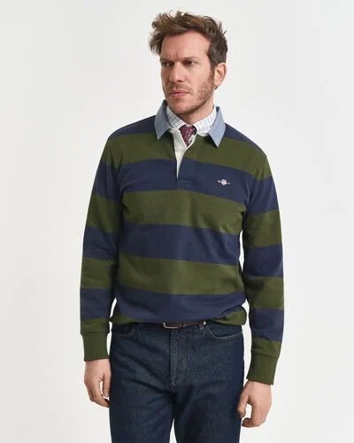 POLO HEAVY RUGGER VERT/BLEU