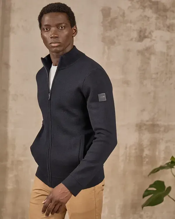 CARDIGAN ZIPPE CABOURG MARINE CARDIGAN ZIPPE CABOURG MARINE