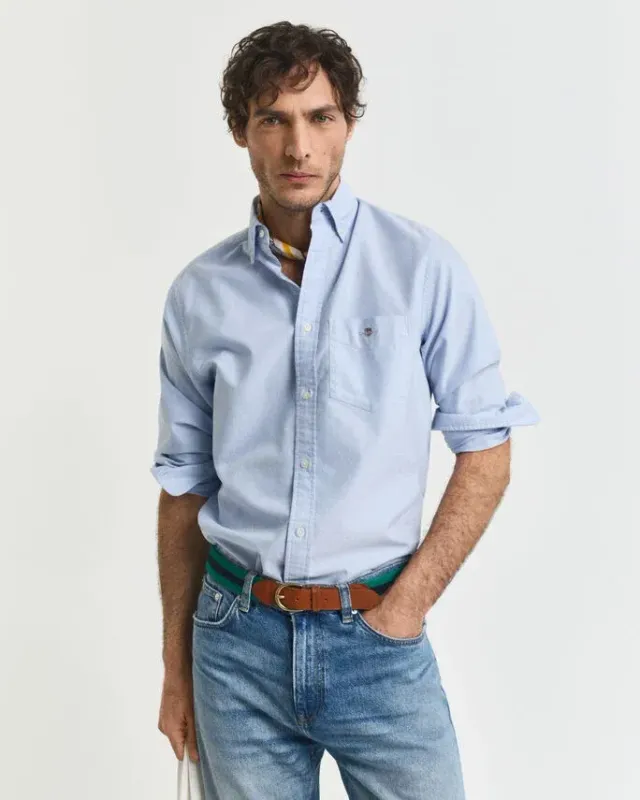 CHEMISE OXFORD STRETCH LIGHT BLUE