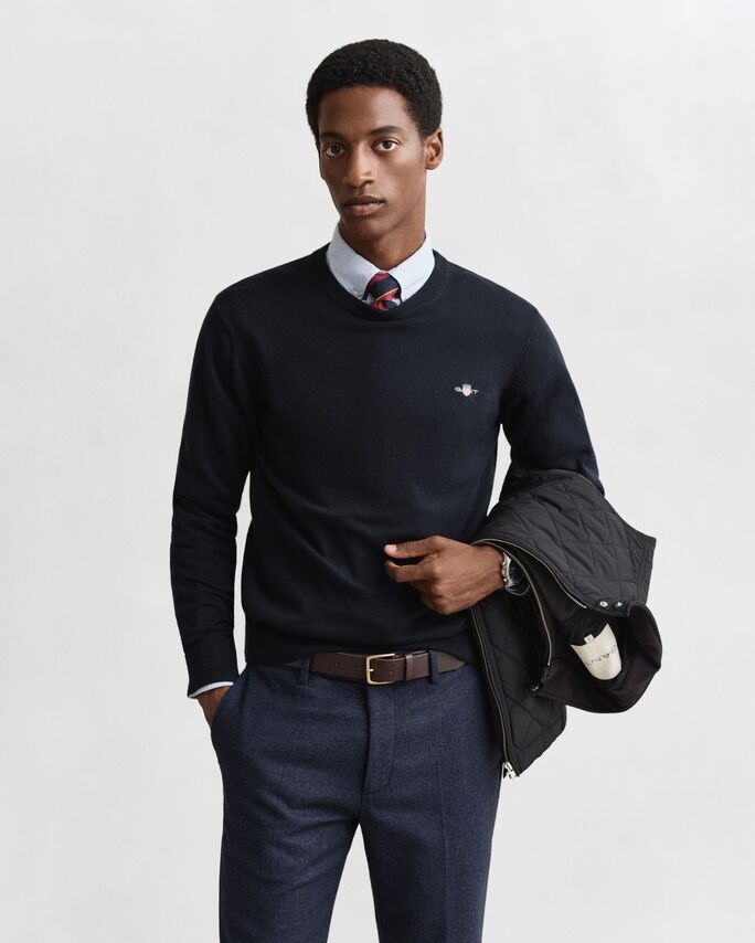 PULL COL ROND EVENING BLUE