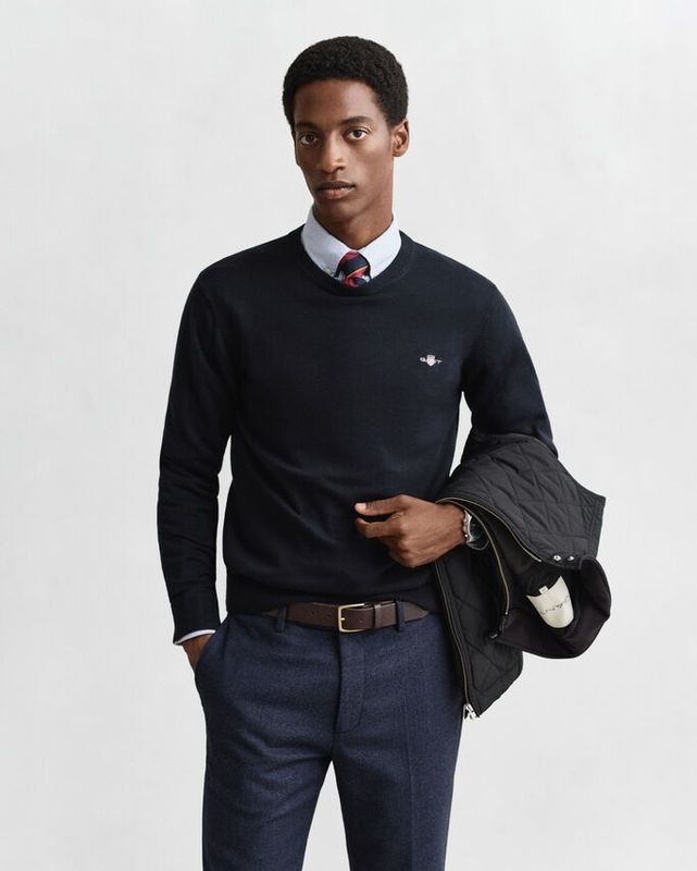 PULL COL ROND EVENING BLUE