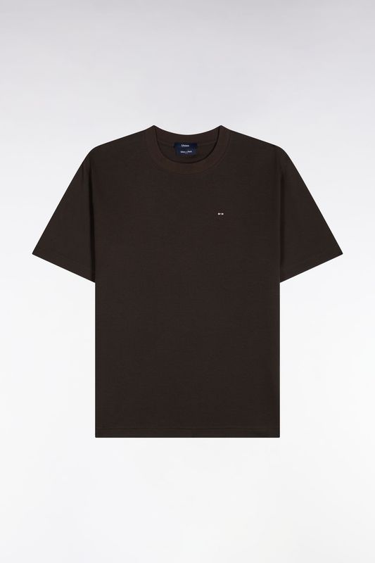 T-shirt col rond kaki