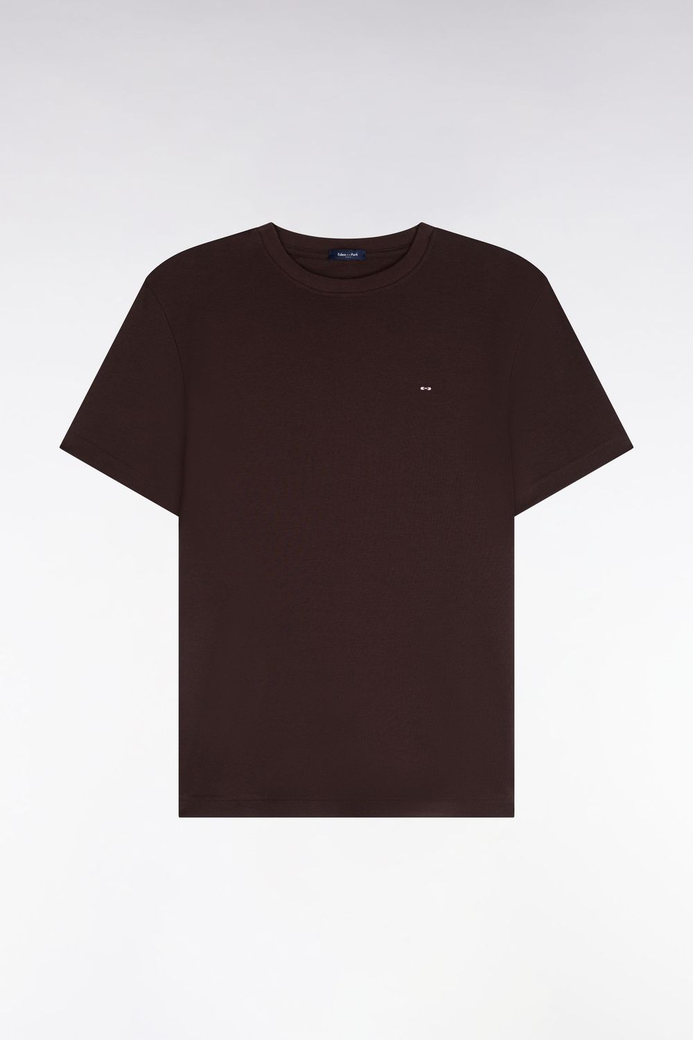 T-shirt col rond marron T-shirt col rond marron