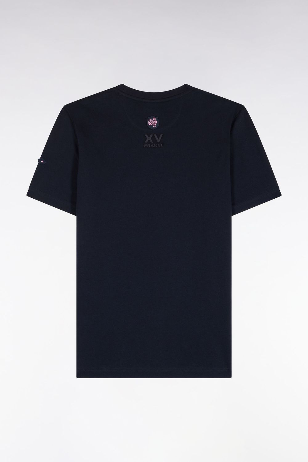 T-shirt col rond motif bleu marine ton/ton T-shirt col rond motif bleu marine ton/ton