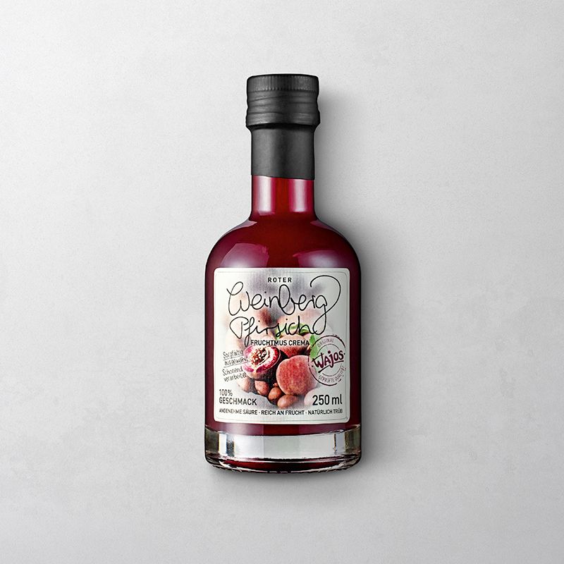 Roter Weinbergpfirsich Fruchtmus Crema 250 ml