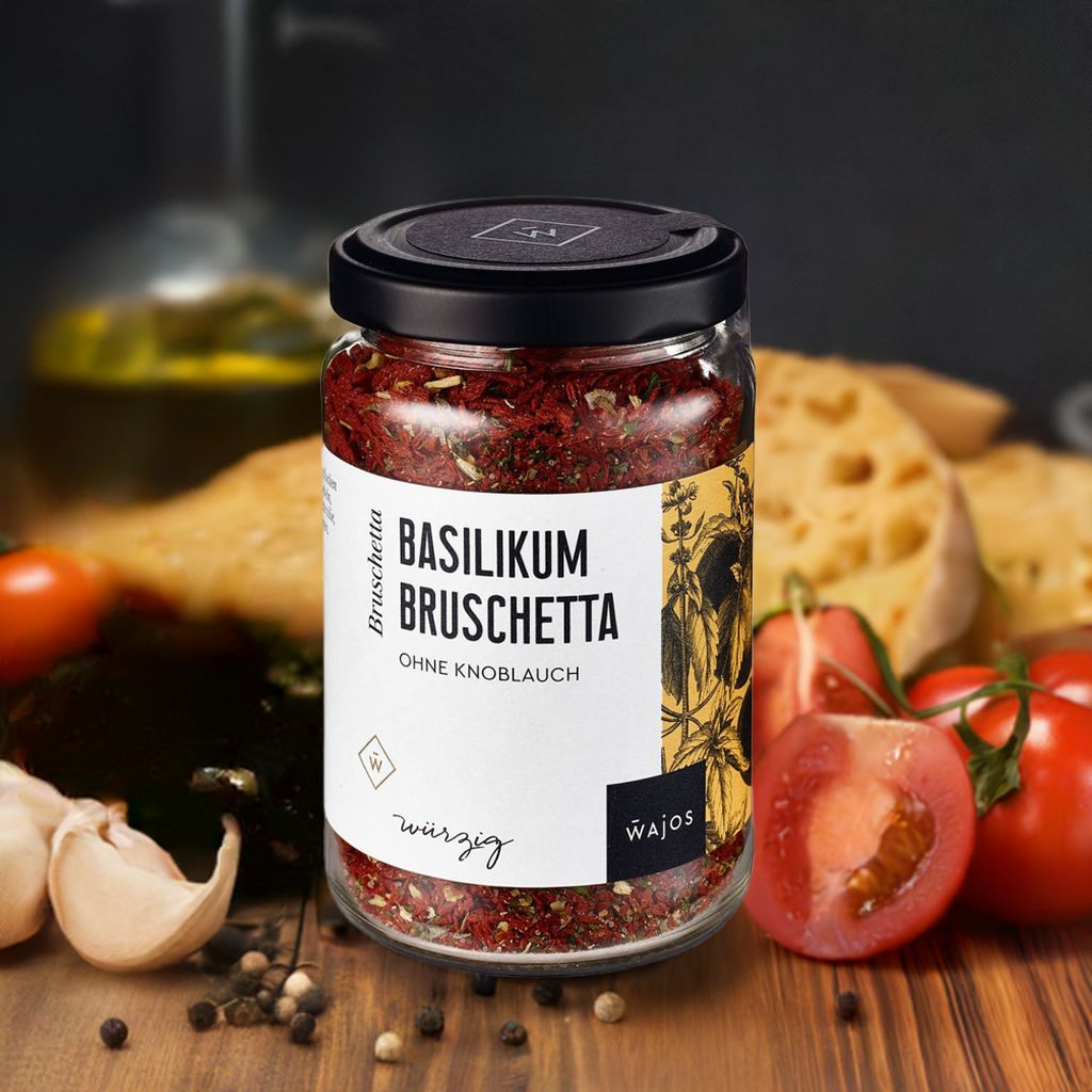 Basilikum Bruschetta 85g Glas