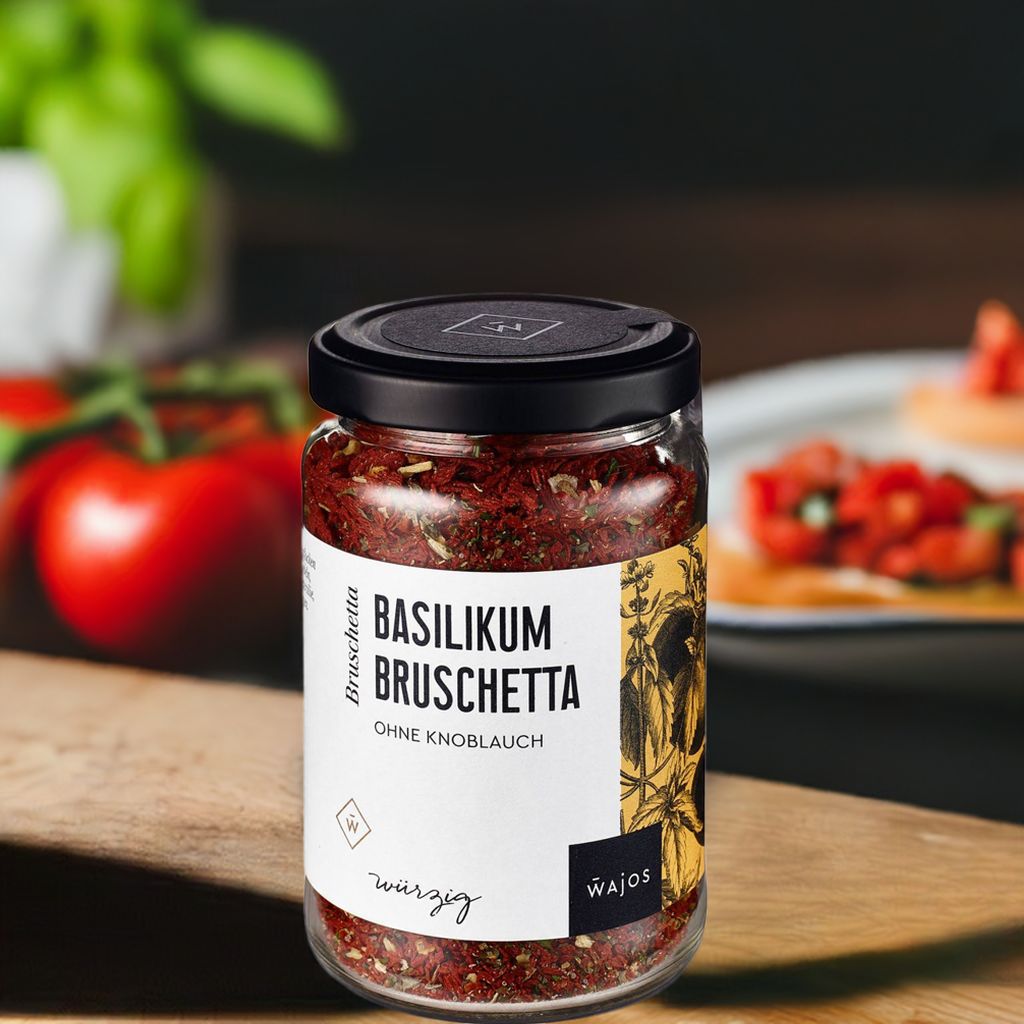 Basilikum Bruschetta 85g Glas