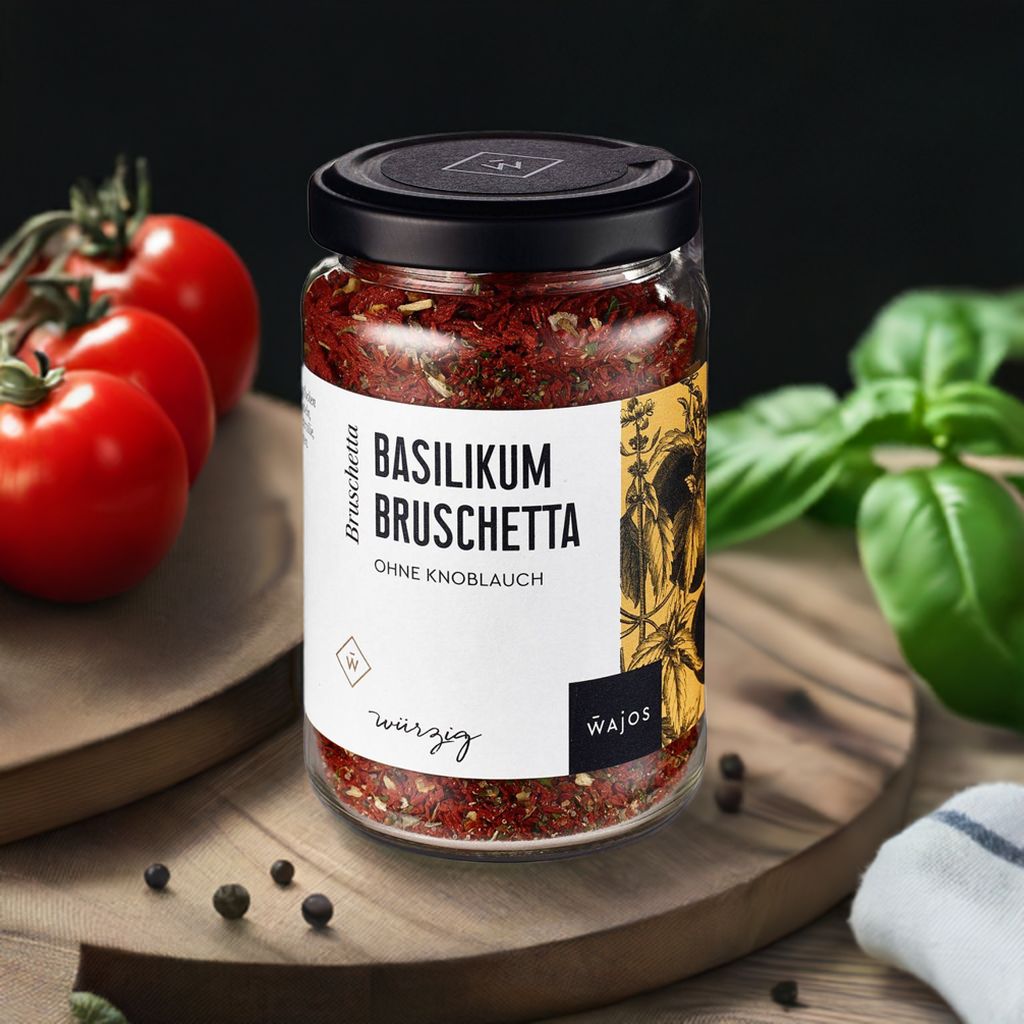 Basilikum Bruschetta 85g Glas