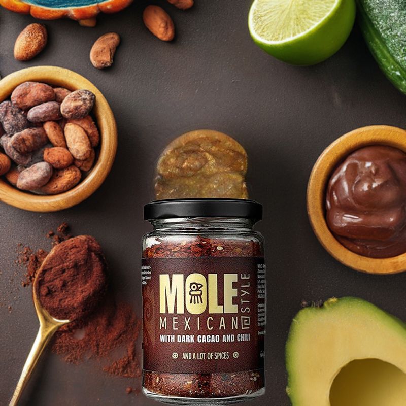 Mole Mexican Style Sauce with dark cacao and chili 120g