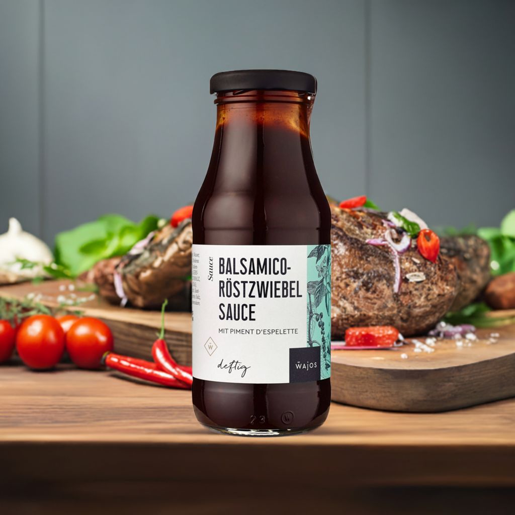 Balsamico-Röstzwiebel Sauce mit Piment d´ Espelette 245ml