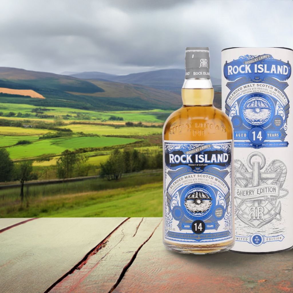 Rock Island Sherry 14 Y.O. Island Blended Malt in GP 46.8% 0.7l