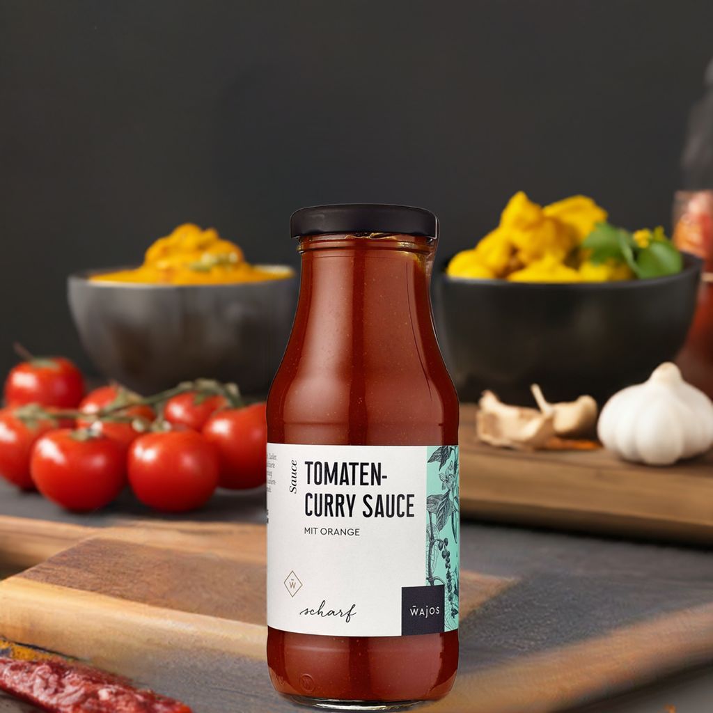 Tomaten Curry Sauce 245ml Flasche