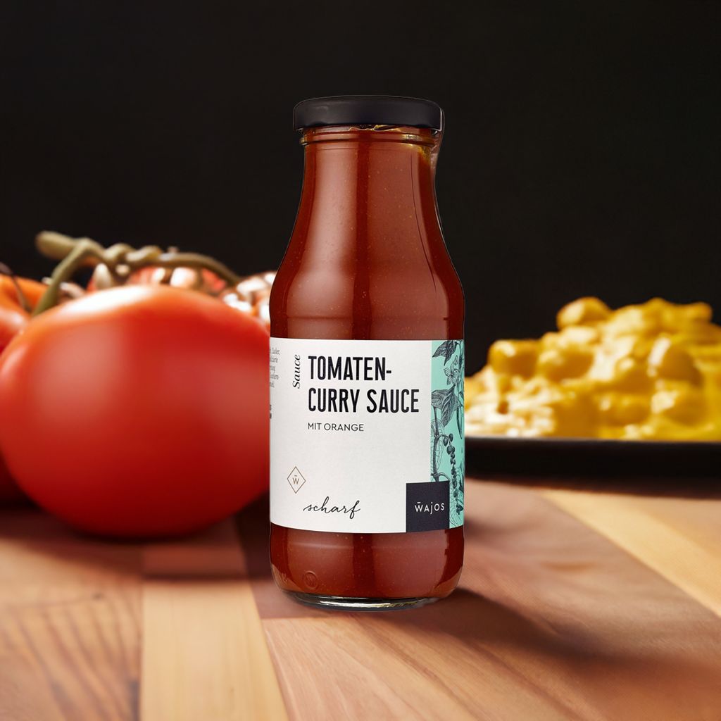Tomaten Curry Sauce 245ml Flasche