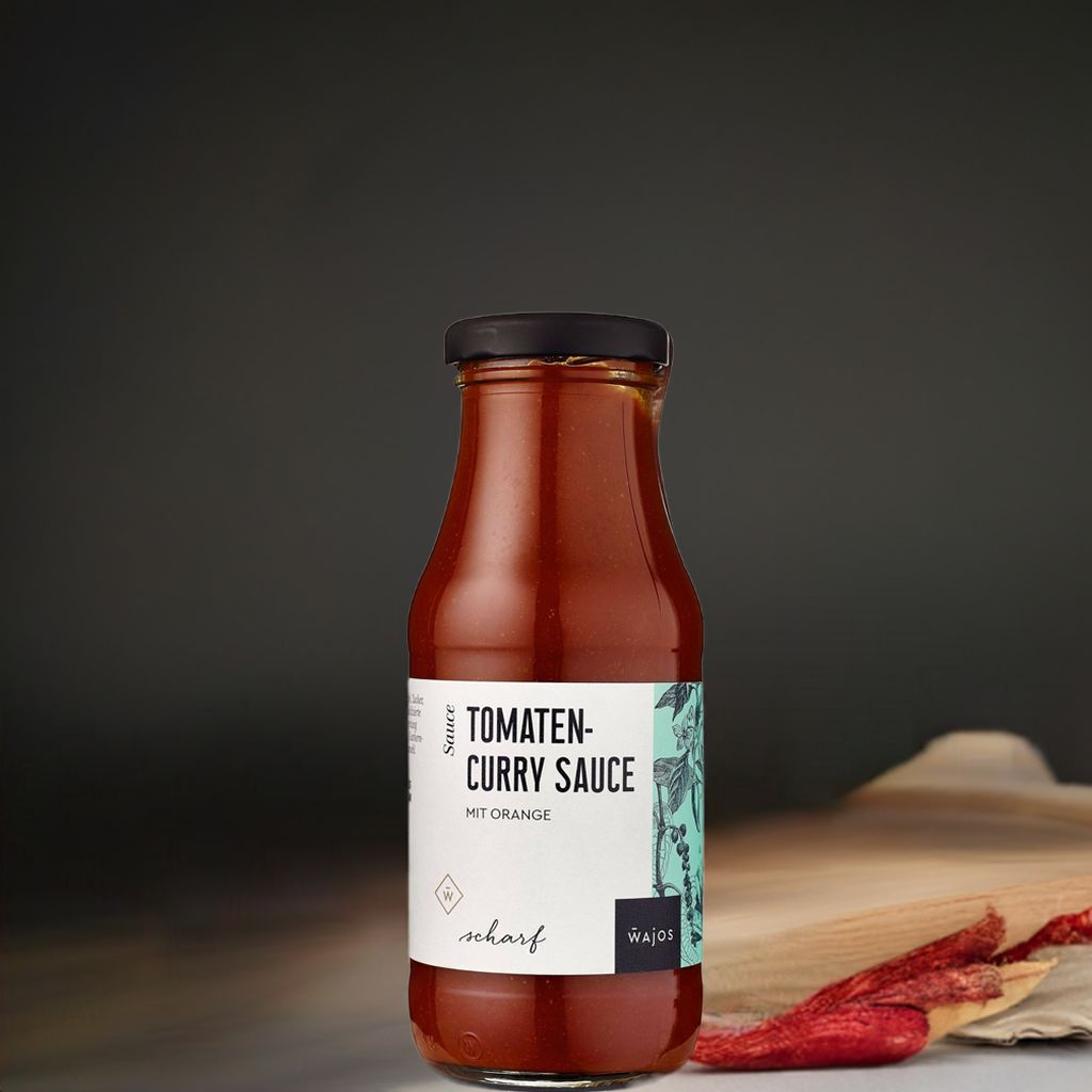 Tomaten Curry Sauce 245ml Flasche