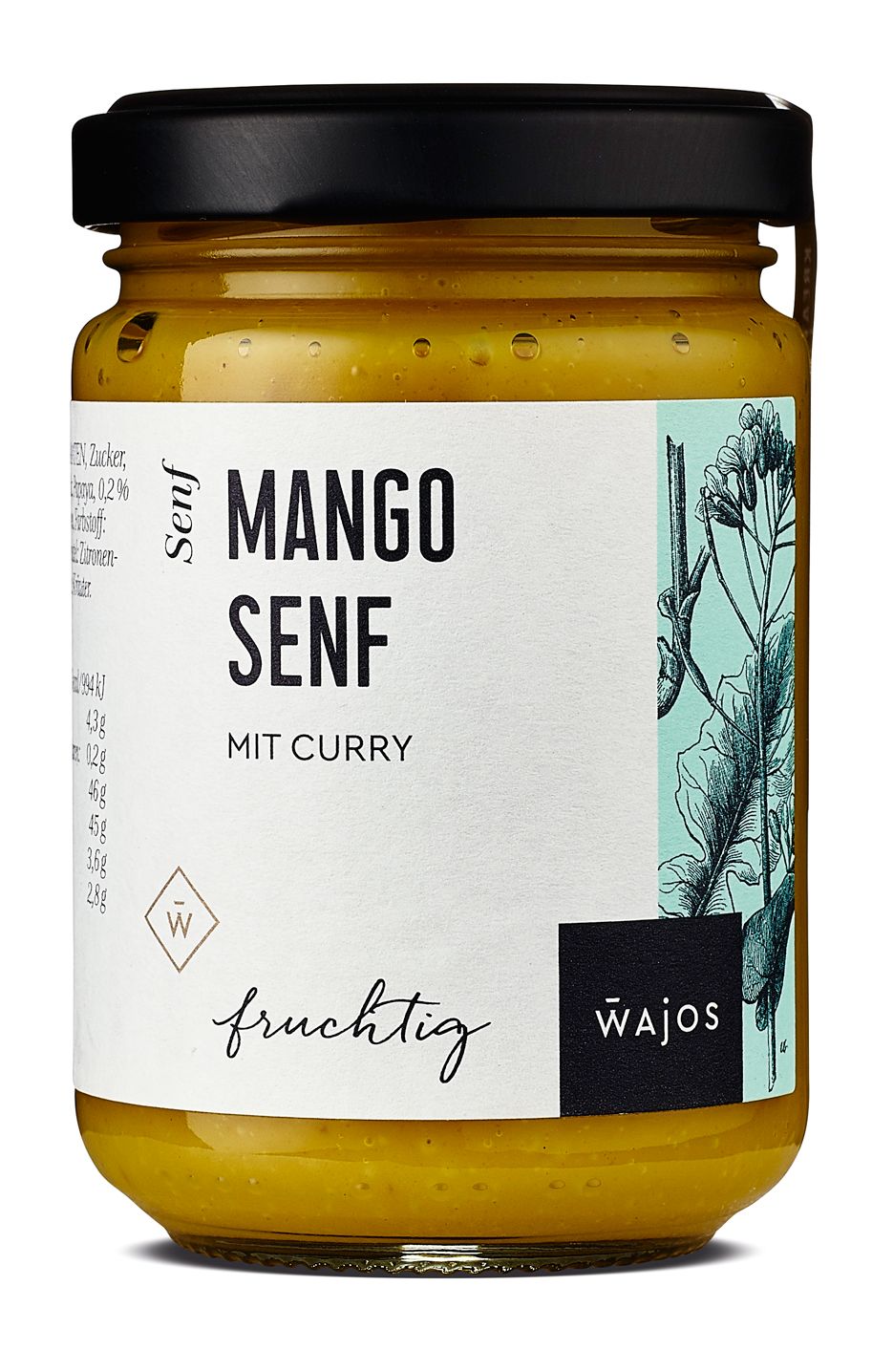 Wajos – Mango Senf mit Curry 140ml