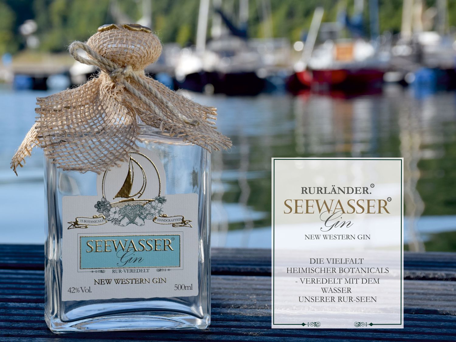 Rurländer Seewasser Gin 0,5L/42% Vol.
