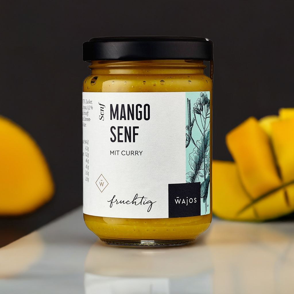 Wajos – Mango Senf mit Curry 140ml