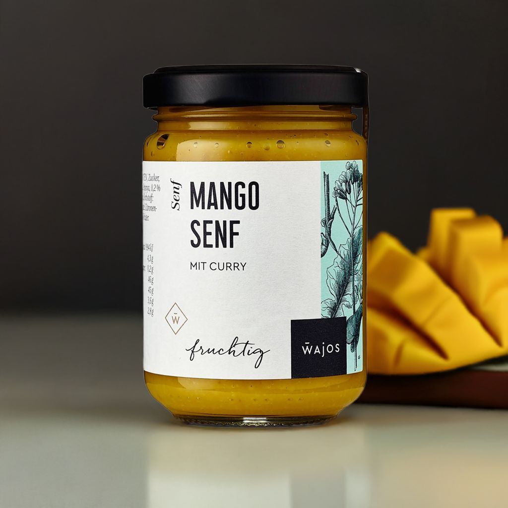Wajos – Mango Senf mit Curry 140ml
