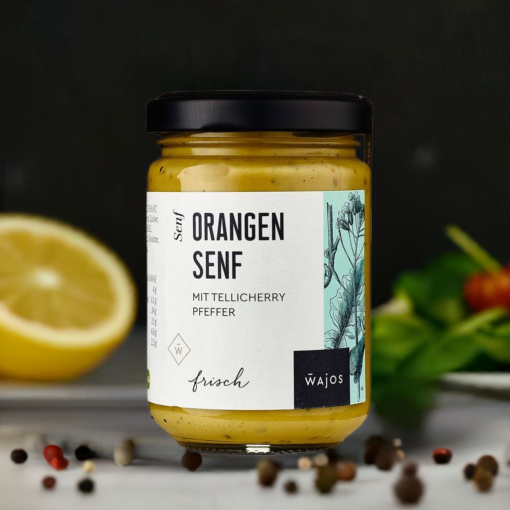 Wajos – Orangen-Senf mit Tellicherry Pfeffer