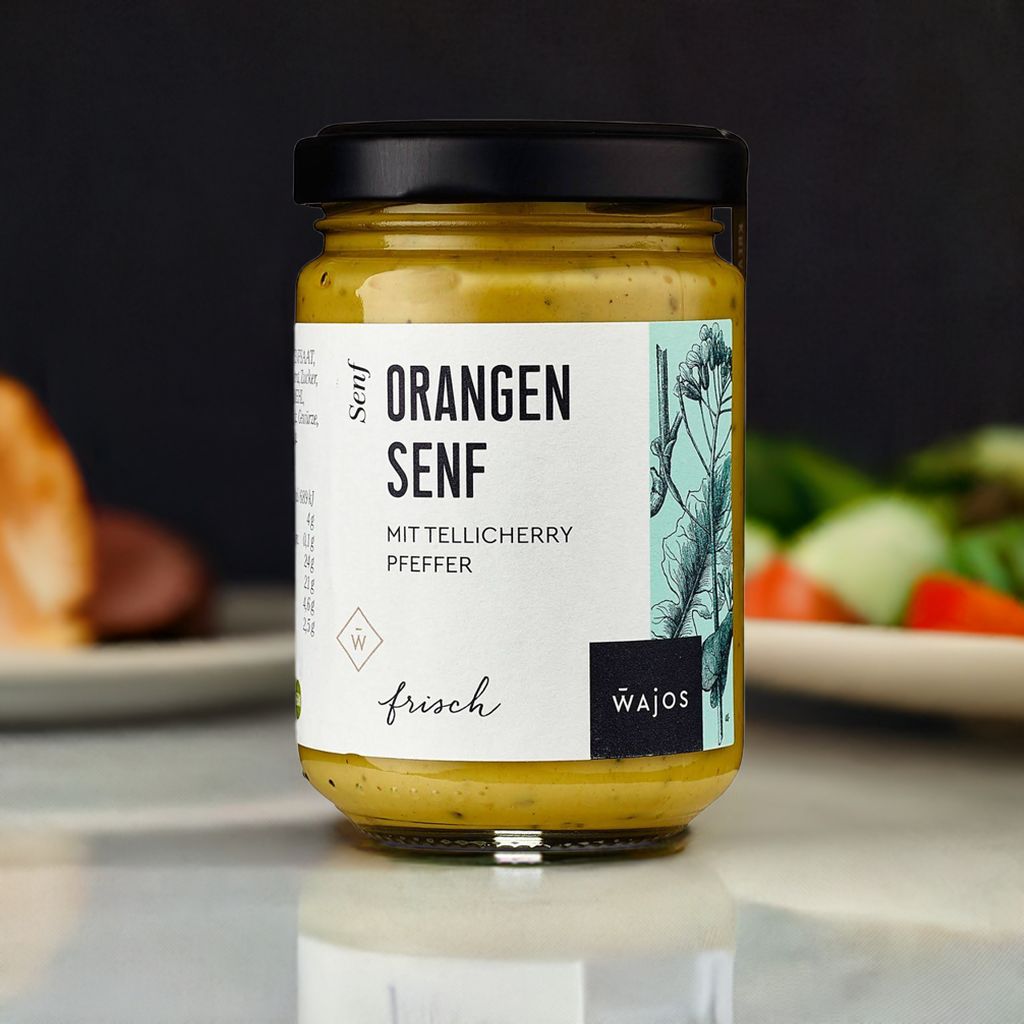 Wajos – Orangen-Senf mit Tellicherry Pfeffer