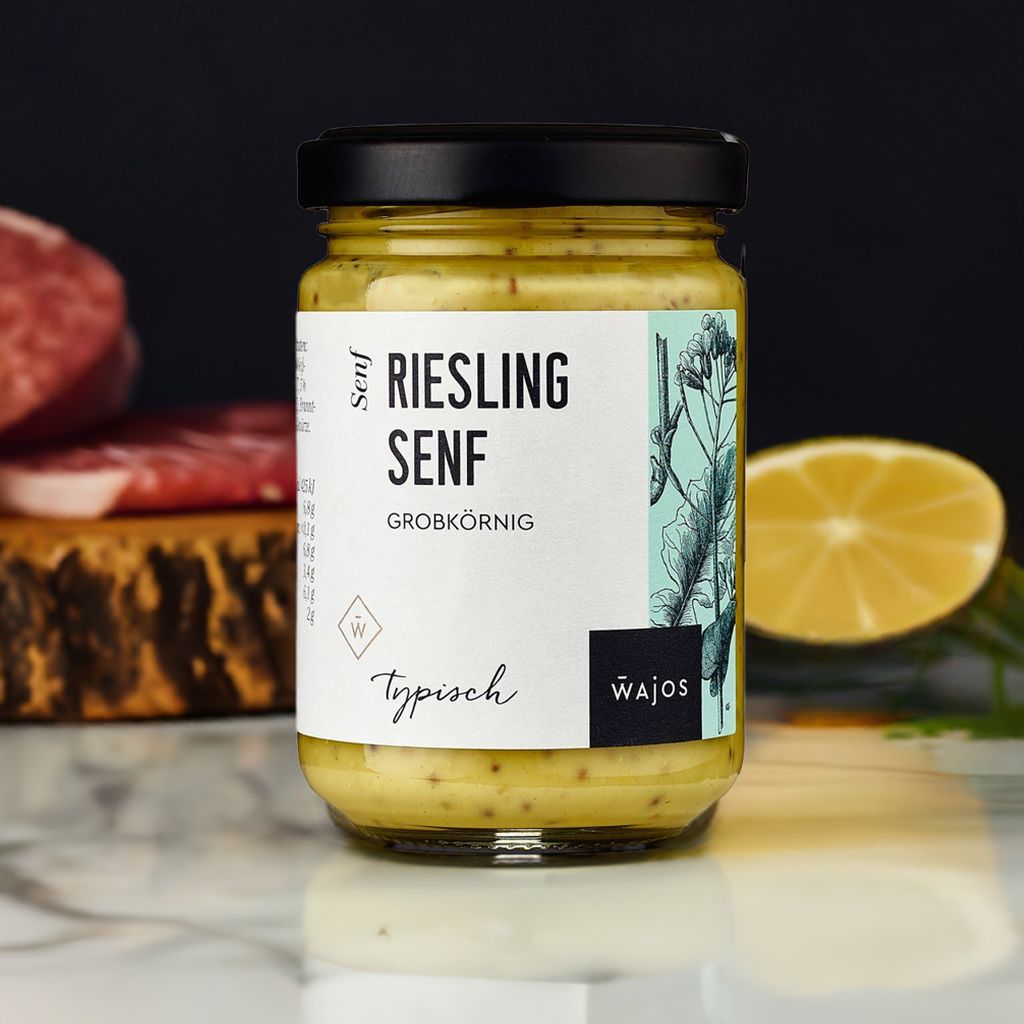 Wajos – Riesling Senf 140ml (alc. 0,8% vol)