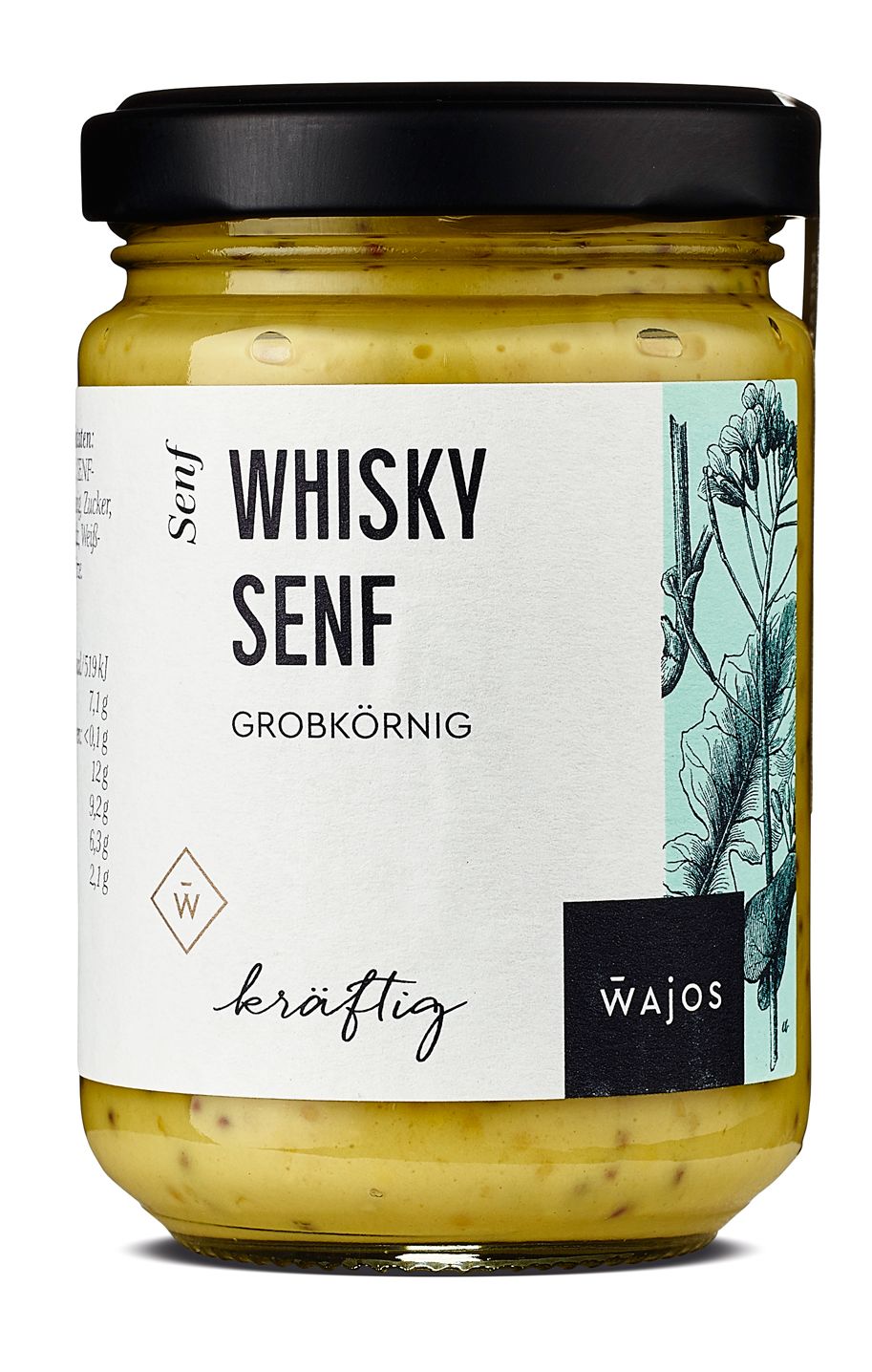 Wajos – Whisky Senf 140ml (alc. 1,8% vol)