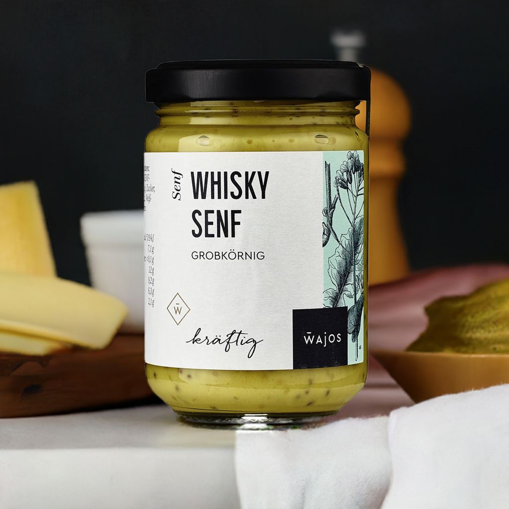 Wajos – Whisky Senf 140ml (alc. 1,8% vol)