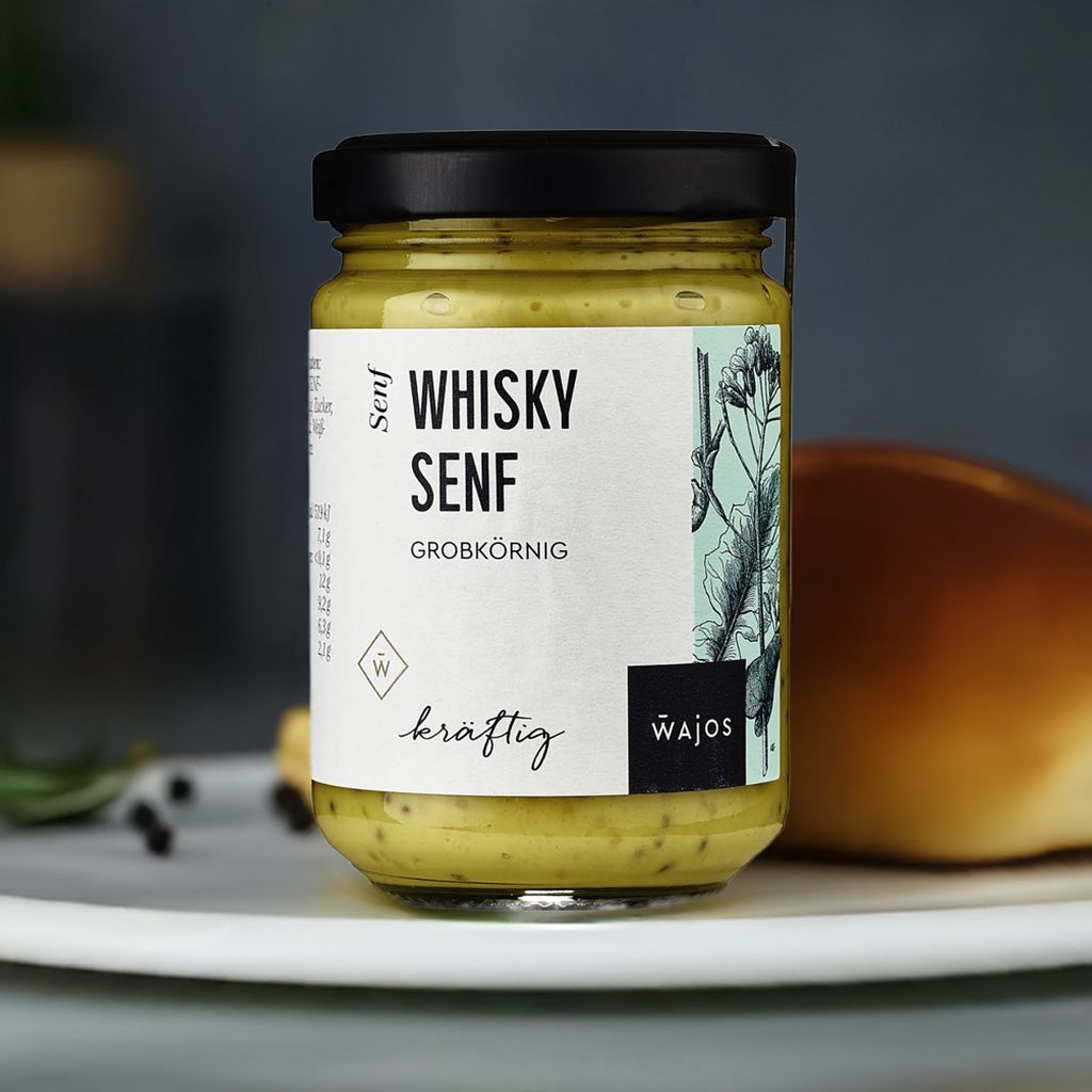 Wajos – Whisky Senf 140ml (alc. 1,8% vol)