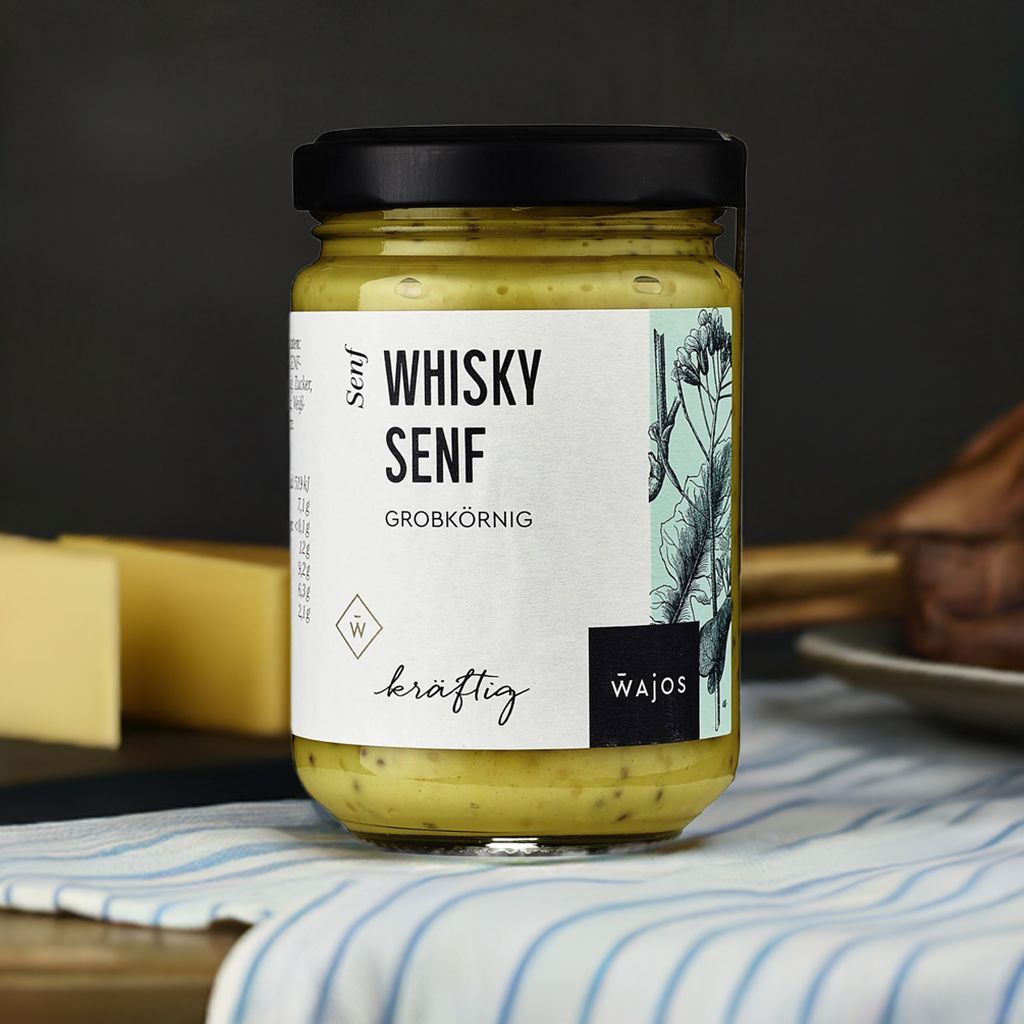 Wajos – Whisky Senf 140ml (alc. 1,8% vol)