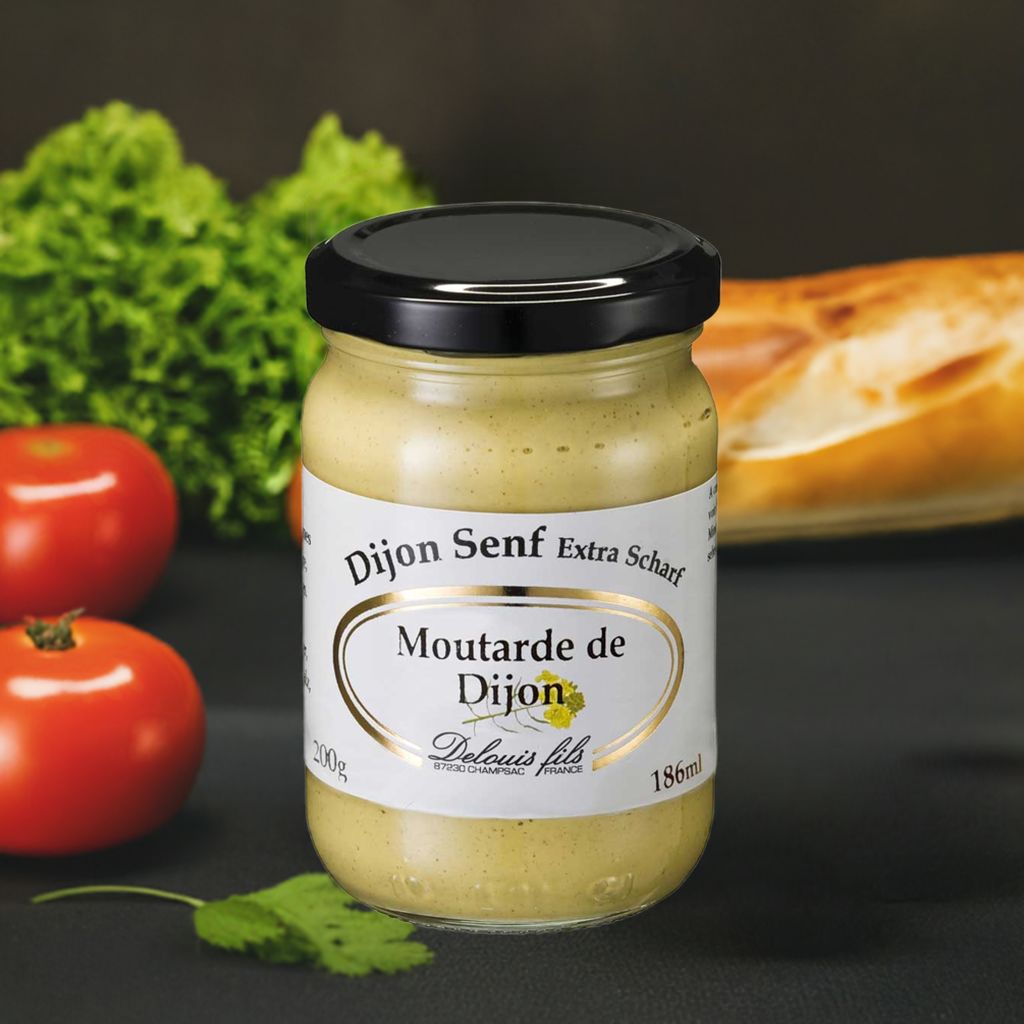 Delouis - Dijon Senf (extra scharf) 200g/186ml