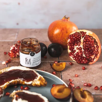 Pflaume - Granatapfel Marmelade 85%