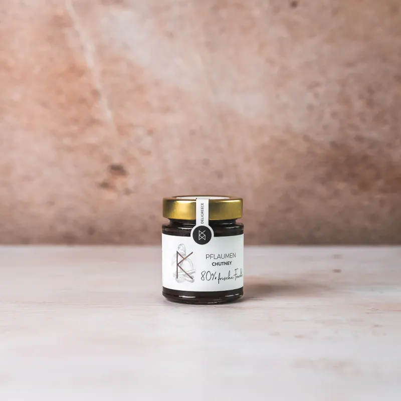 Pflaumen &amp; Gewürze Chutney 80% - 180g Glas