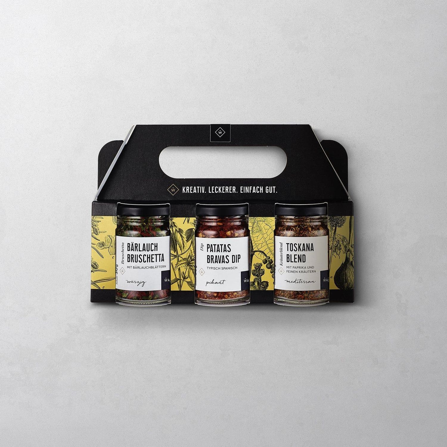 Kräuter-Set - Bärlauch Bruschetta, Patatas Bravas, Toskana Blend