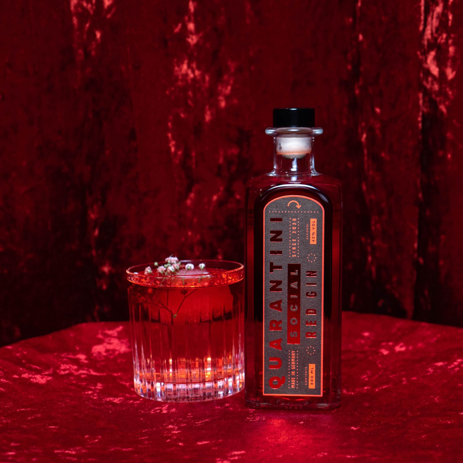 Quarantini - Red Gin 42% vol Alc