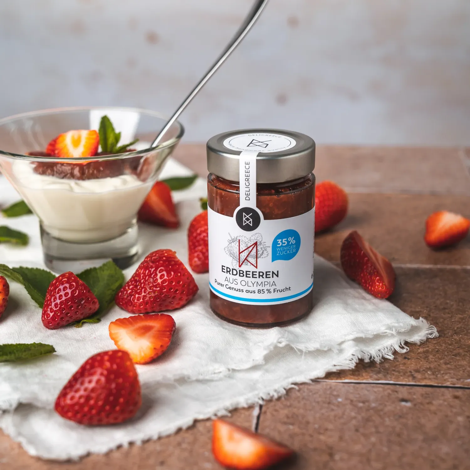 Erdbeer Aufstrich 85% Frucht - 35% weniger Zucker