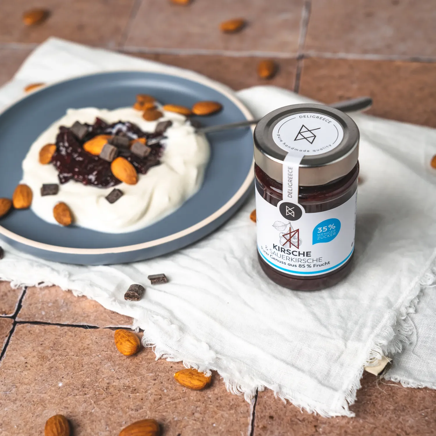 Kirsch Aufstrich 85% Frucht - 35% weniger Zucker