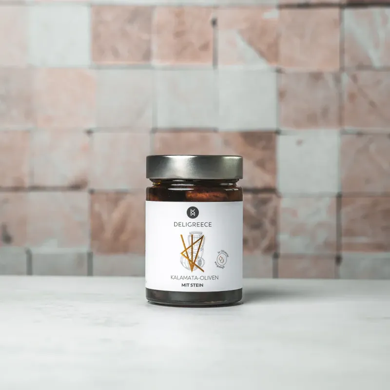 Kalamata Oliven - Mit Stein 320g Glas