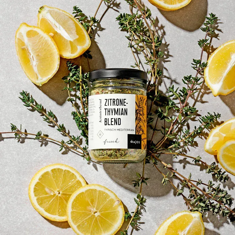 Zitrone-Thymian Blend typisch mediterran - 75 g Glas