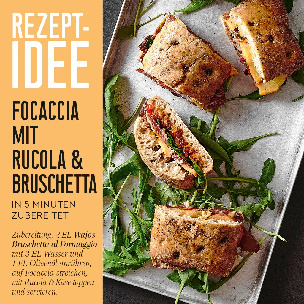 Bruschetta al Formaggio mit Basilikum 90g
