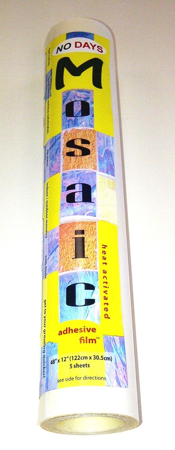 NO Days Mosaic Adhesive Film, 20 sqft – No Days Adhesives – Stained Glass,  Glass Fusing and Mosaic Adhesives