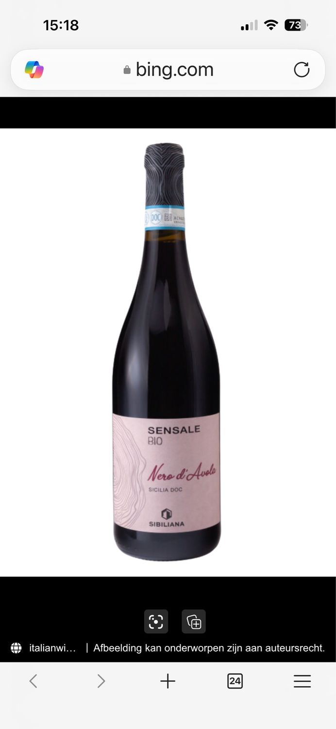 Sibiliano Sensale Nero D’Avola Bio Sicilia