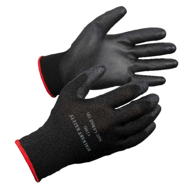 Code: 100 - Polyester Knit Polyurethane Coated General Purpose Glove Code: 100 - Polyester Knit Polyurethane Coated General Purpose Glove