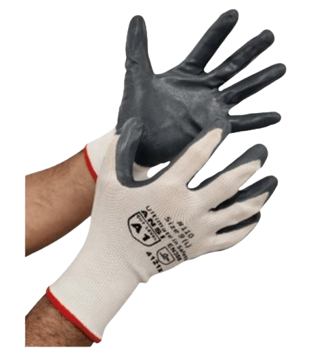 Code: 110 - Polyester Knit Nitrile Coated General Purpose Gloves Code: 110 - Polyester Knit Nitrile Coated General Purpose Gloves