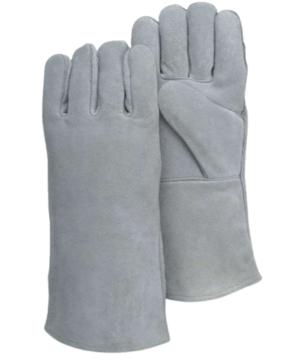 Code: GSLLW - Grey Split Leather Lined Welder’s Glove Code: GSLLW - Grey Split Leather Lined Welder’s Glove