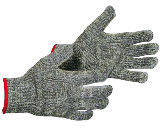 Code: 4500 - ANSI Cut Level A5 Aramid-Stainless Steel 7 Gauge Knit Glove