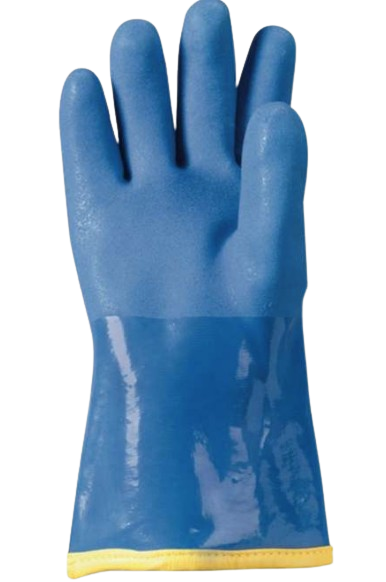 Code: A4PVC - ANSI Cut Level A4 Aramid – Glass Fiber Blend Fully Coated PVC-Nitrile Glove