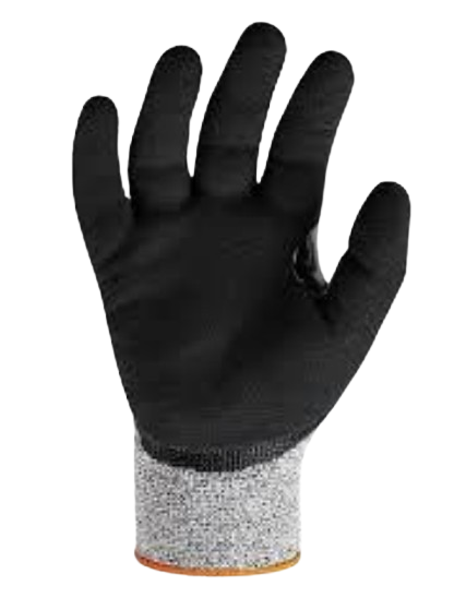 Code: A4SNR - ANSI Cut Level A4 HPPE-Stainless Steel Dexterity Knit Sandy Nitrile Coated Glove w/Reinforced Thumb Web Code: A4SNR - ANSI Cut Level A4 HPPE-Stainless Steel Dexterity Knit Sandy Nitrile Coated Glove w/Reinforced Thumb Web