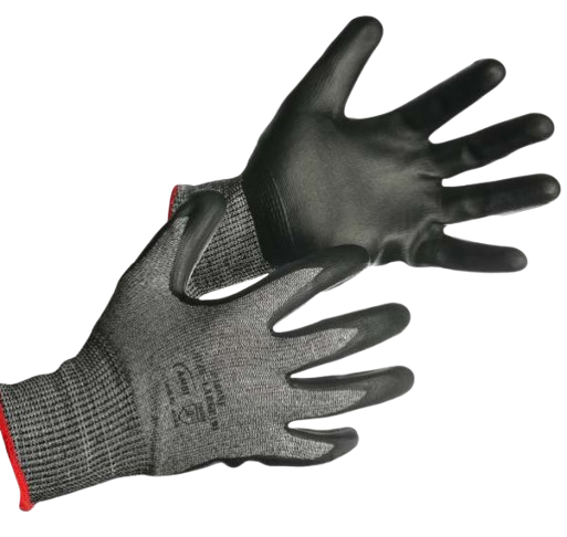 Code: 460NF - ANSI Cut Level 5 HPPE-Stainless Steel Nitrile Foam Coated Glove